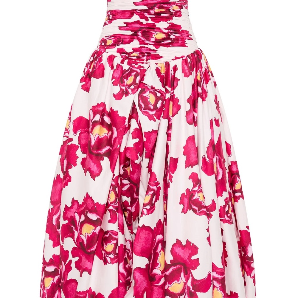 Aje Strapless Pink Floral Ballgown Dress - Picture 6 of 10